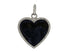 Pave Diamond Enamel Heart Pendant, (DEM-4078)